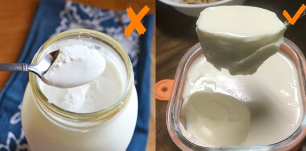 lỗi thường gặp trong cách làm sữa chua