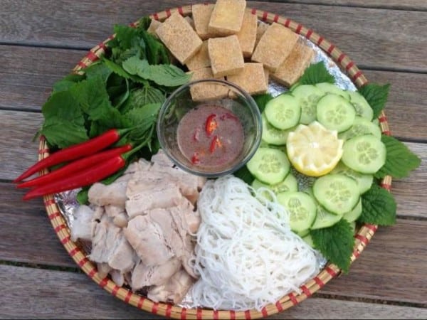 cách làm bún đậu mắm tôm