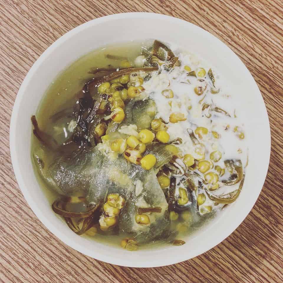 cách làm chè đậu xanh nha đam