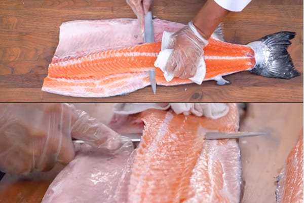 cách làm ruốc cá hồi