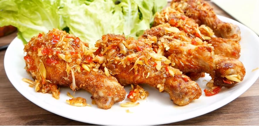 cách làm gà chiên mắm