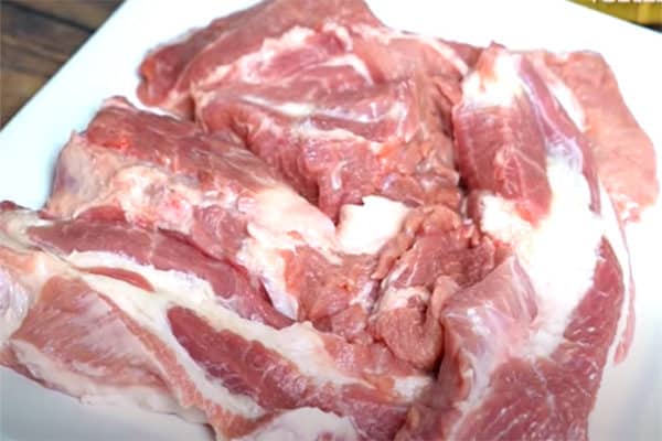 Thịt vai làm xá xíu