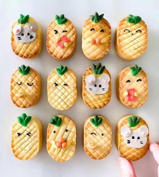 Bánh hình quả dứa đáng yêu Banhdua16