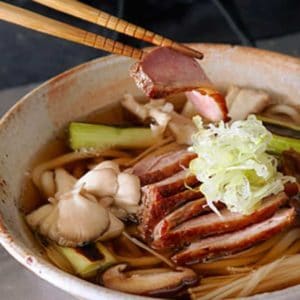 roast duck mushroom udon su x